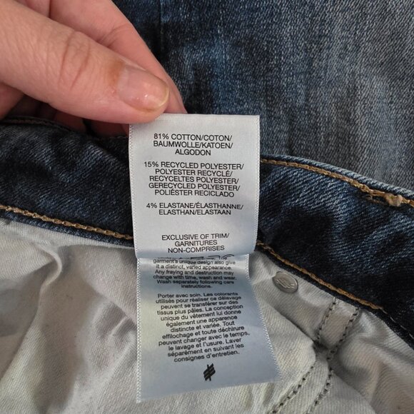 Silver Jeans Co. Button Fly Distressed Jeans | Size 34/27 | Raw Hem Denim - Picture 3 of 16